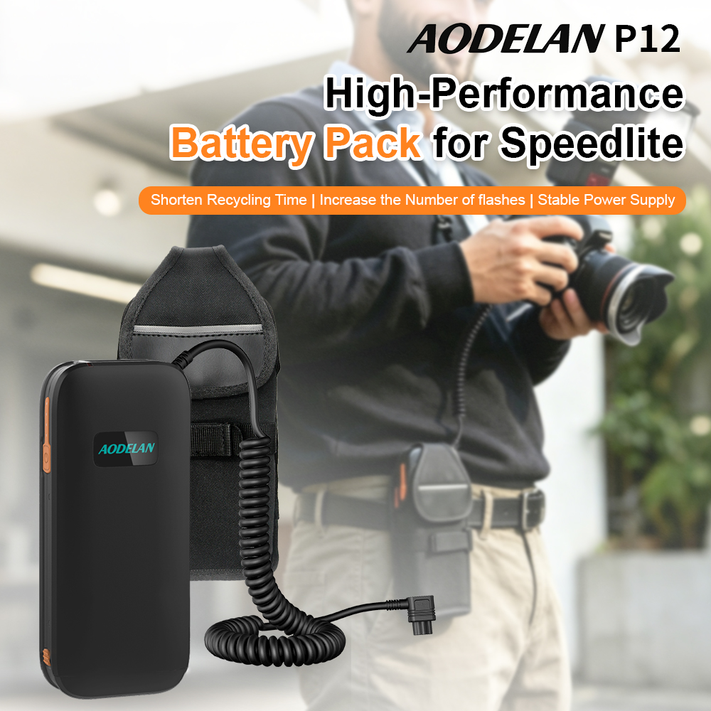 Speedlite Flash External - AODELAN draagbare externe flitserbatterij Powerbank voor