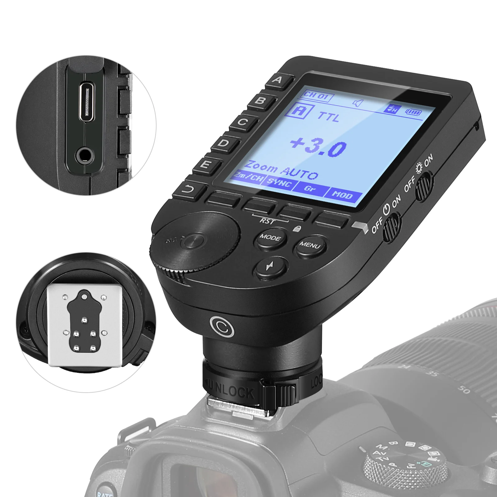 Speedlite Flash External - NEEWER QPRO TTL Draadloze Flitstrigger Draagbare