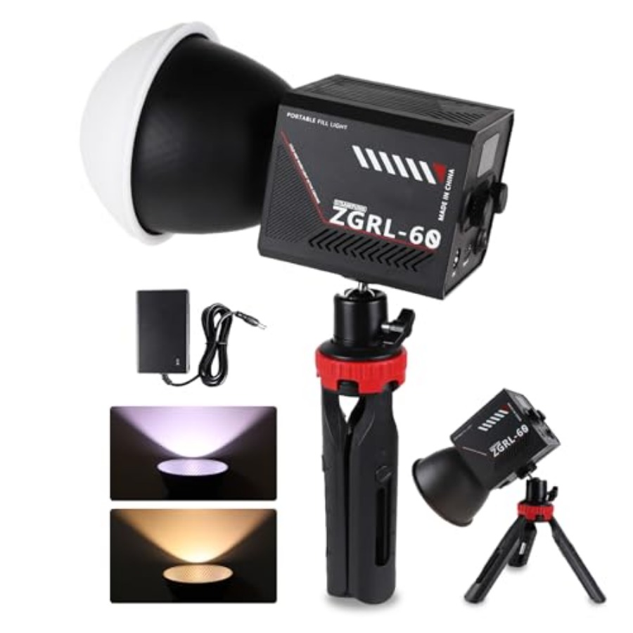 Photography Video - 60W COB LED-videolamp Handheld draagbaar met