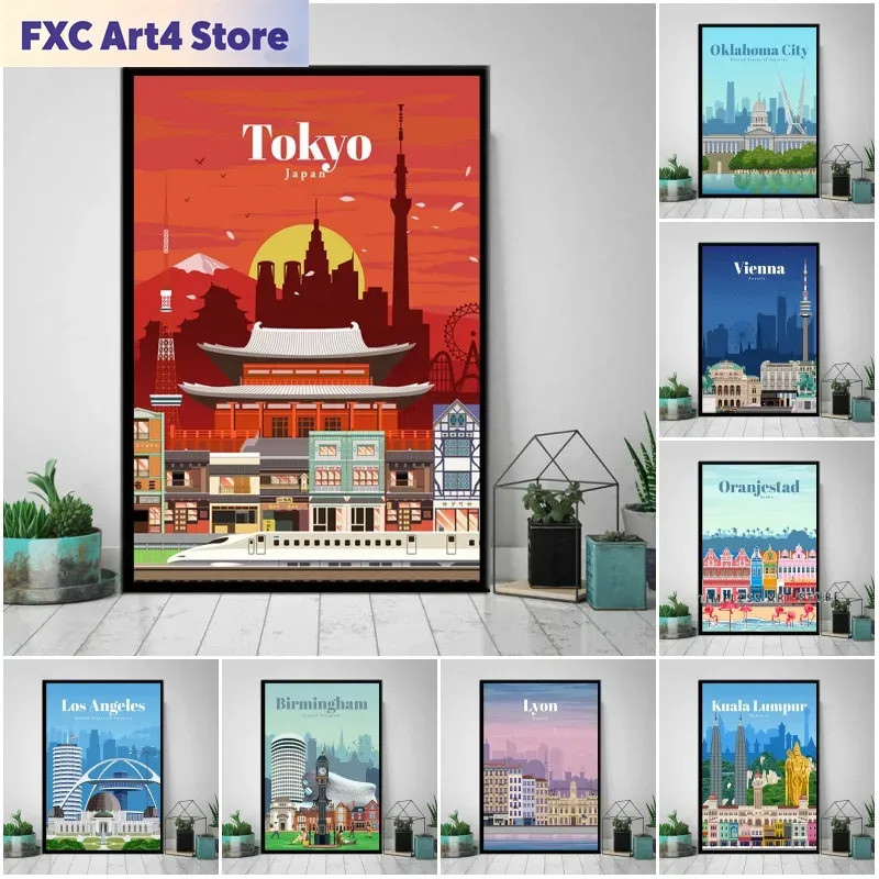 Photography Mapped - Frameloze Tokyo Ottawa Praag Sydney Stadskaart
