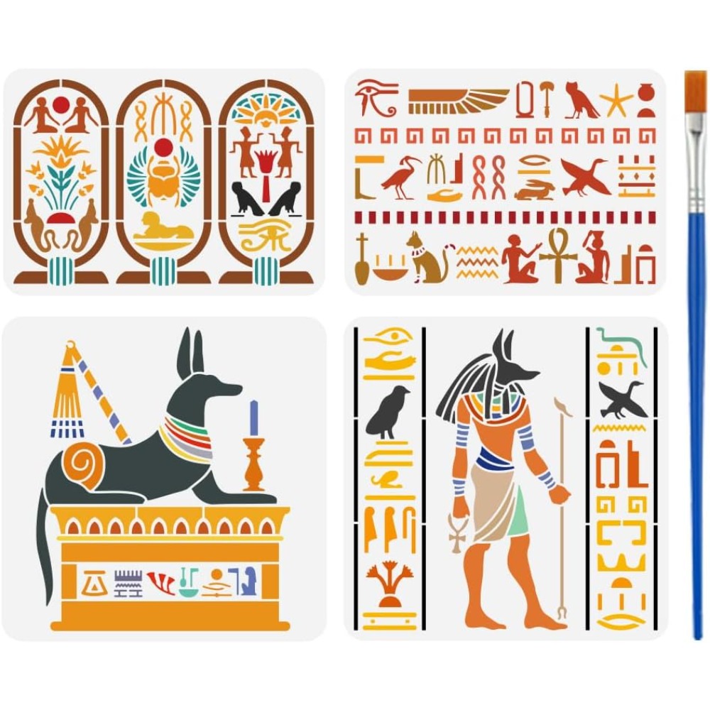 4-delige Egyptische symbolen s - Photography Techniques recensie en prijs