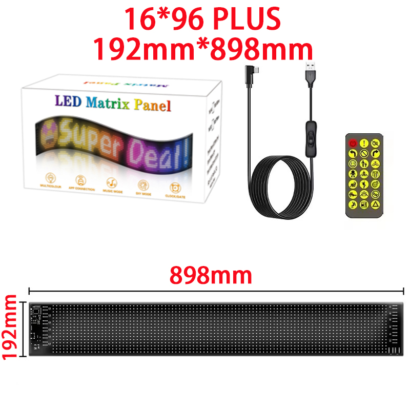 【16x96 LED PLus】【192mm*898mm】【 - Pixel Art Led Panel recensie en prijs