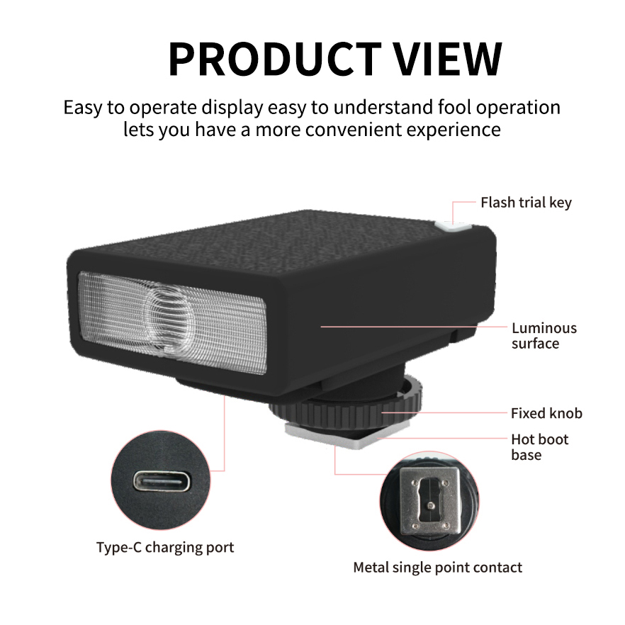 LINIM QU13 Mini Camera Flash S - Speedlite Flash External recensie en prijs