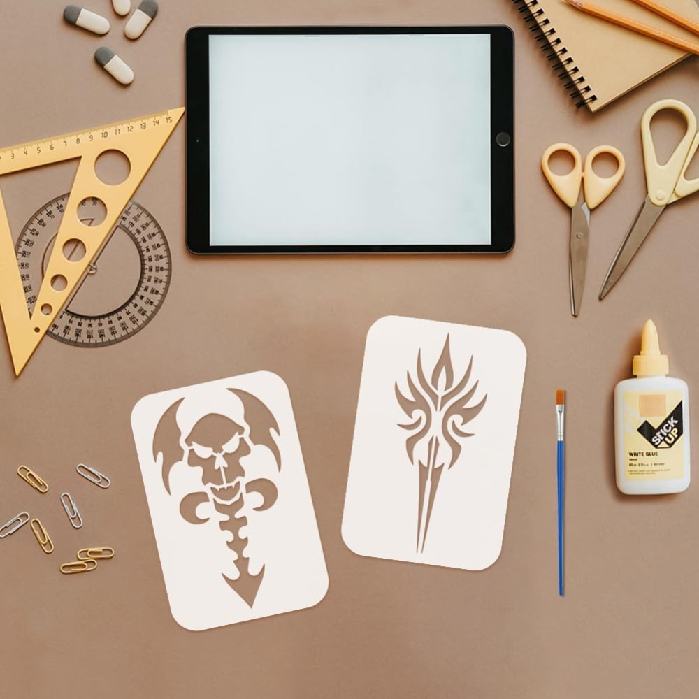 9PCS Tattoo Patroonstencil voo - Photography Techniques recensie en prijs