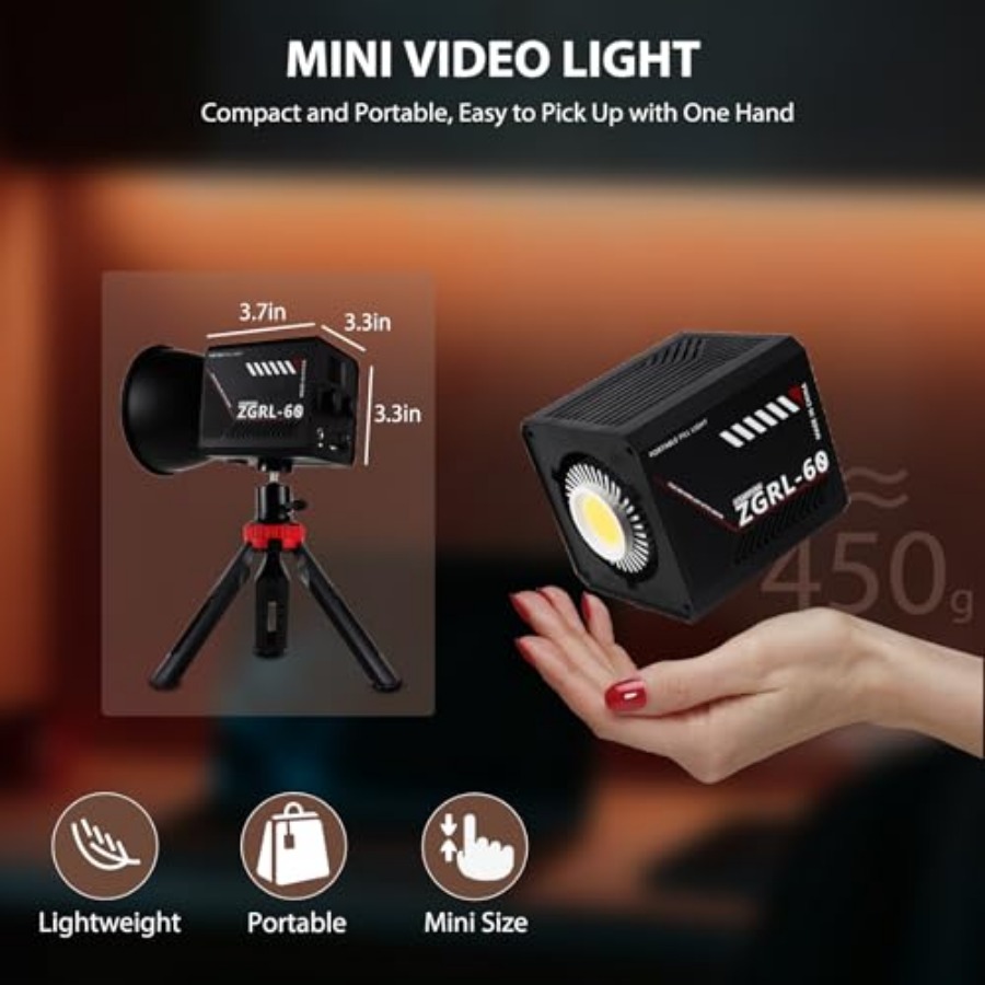 60W COB LED-videolamp Handheld - Photography Video recensie en prijs