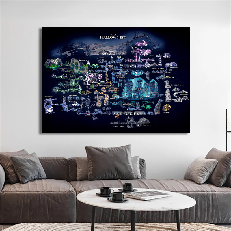 Game Hollow Knight Kaart Game  - Photography Mapped recensie en prijs