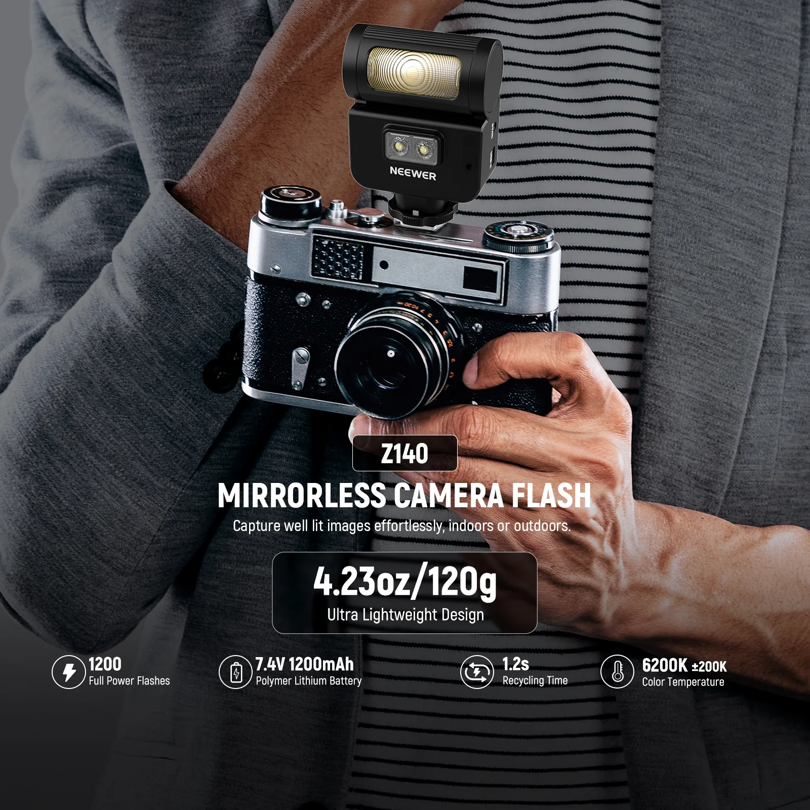 NEEWER Z140 16Ws Compacte Mini - Speedlite Flash External recensie en prijs