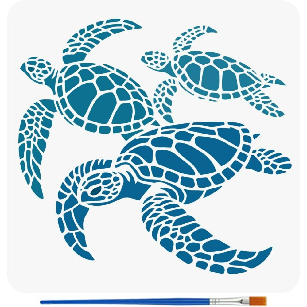Schildpadden stencil voor schi - Photography Techniques recensie en prijs