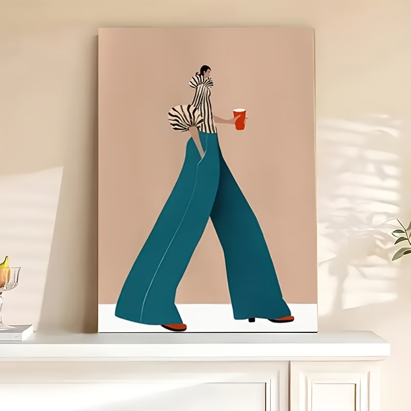 Modieuze blauwe broek vrouw po - Photography Trend recensie en prijs