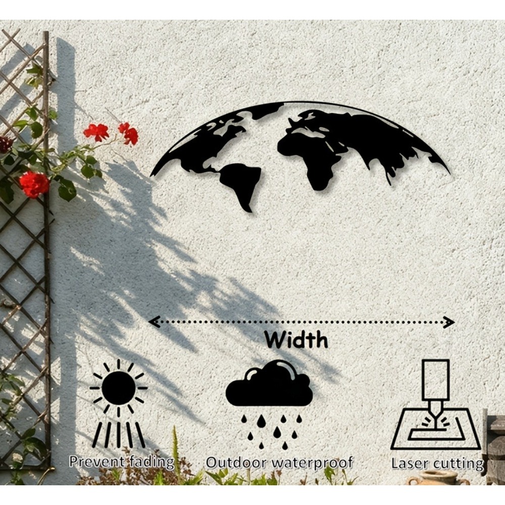2D Metalen Wanddecoratie Werel - Photography Mapped recensie en prijs