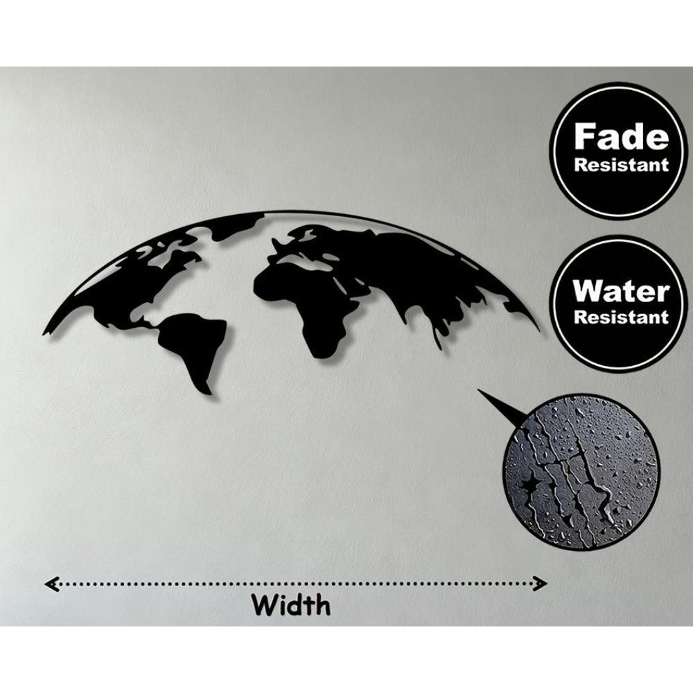 2D Metalen Wanddecoratie Werel - Photography Mapped recensie en prijs